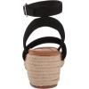 Lucky Brand womens Nasli Espadrille Wedge Sandal(Black)