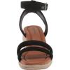 Lucky Brand womens Nasli Espadrille Wedge Sandal(Black)