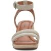 Lucky Brand womens Nasli Espadrille Wedge Sandal(Natural/Platinum)