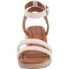 Lucky Brand womens Nasli Espadrille Wedge Sandal(White)