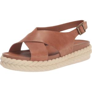 Lucky Brand Women’s Laythan Backstrap Platform Sandal Wedge(Latte)