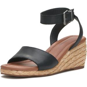 Lucky Brand womens Nalmo Espadrille Wedge Sandal(Black)