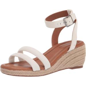 Lucky Brand womens Nasli Espadrille Wedge Sandal(White)