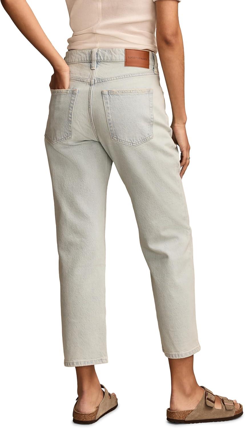 imageLucky Brand Womens 90s Loose Crop JeansGlaze Up Wash