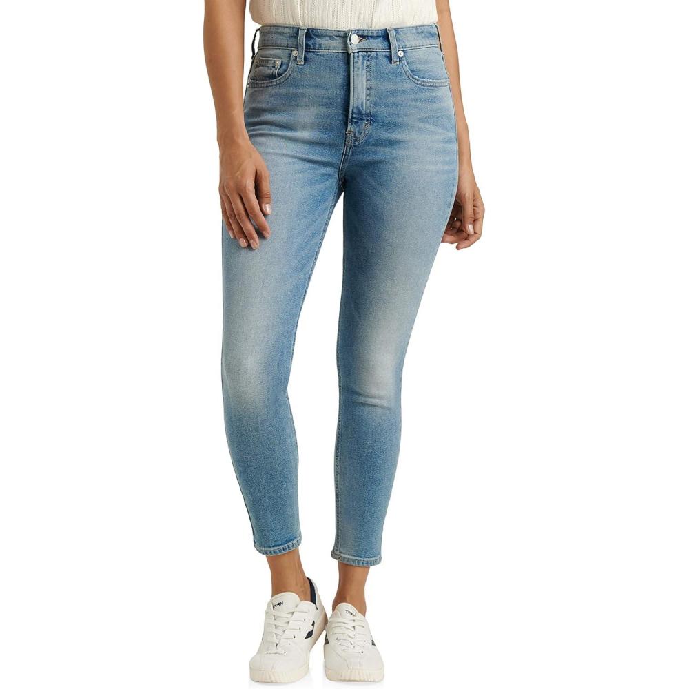 imageLucky Brand Womens High Rise Bridgette Straight Jean Bloom 31W X 29LOneill