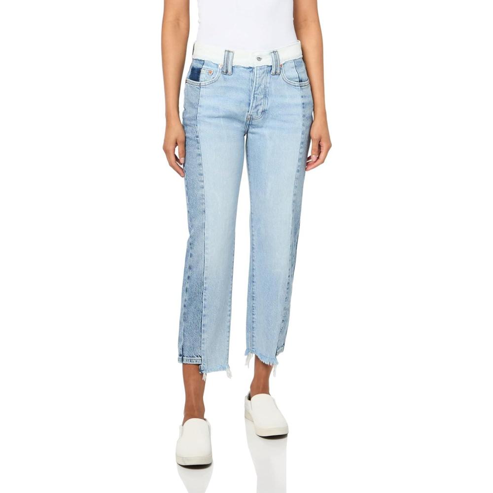 imageLucky Brand Womens 90s Loose CropPieced Together