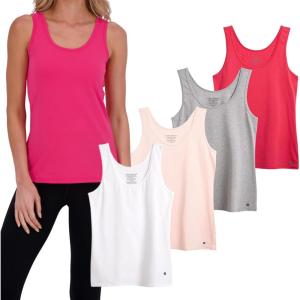 Lucky Brand Women’s Tank Top – 4 Pack Stretch Cotton Scoop Neck Sleeveless T-Shirt, Camiseta sin Mangas para Mujer(Light Pink)