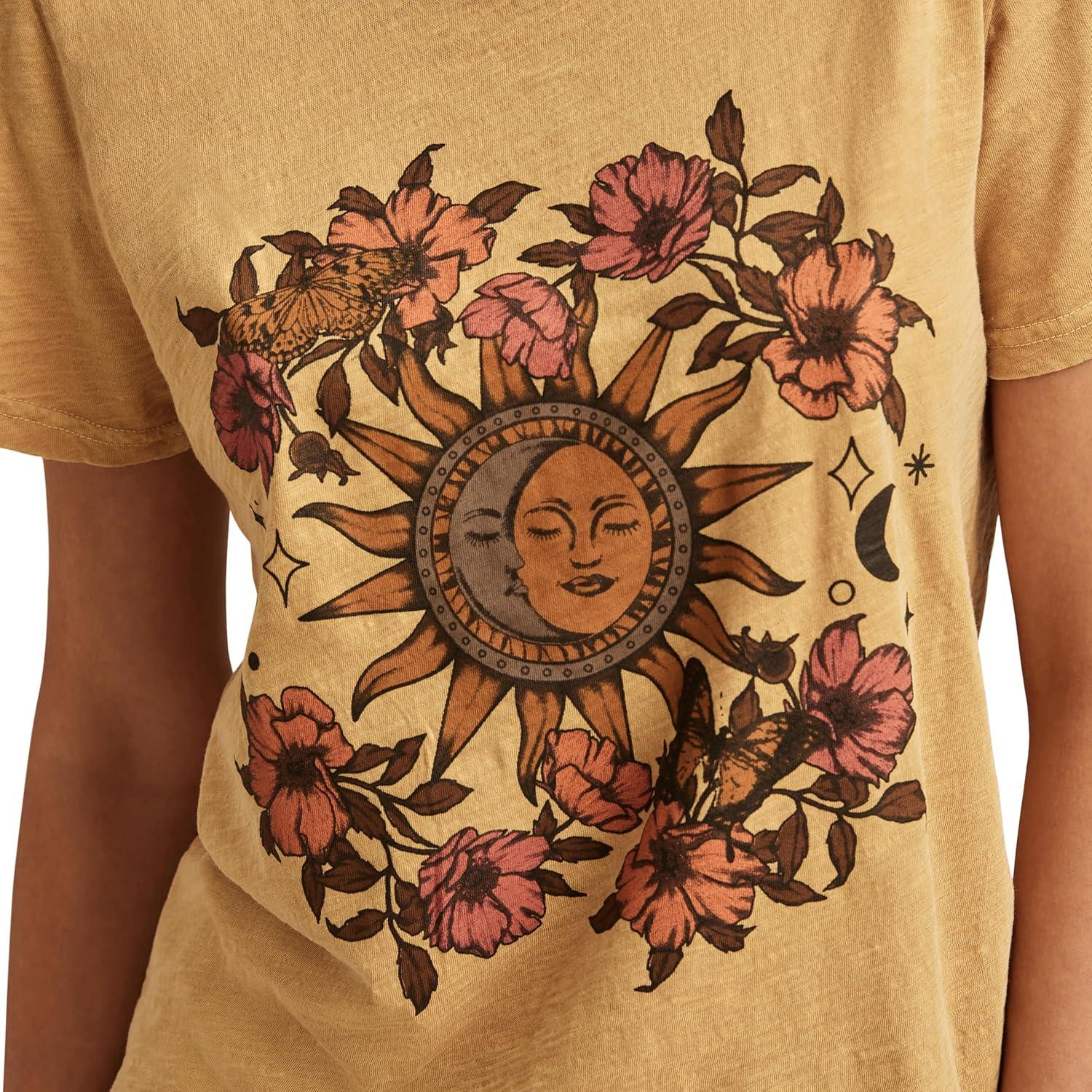 image:imageLucky Brand Womens Lucky Brand Classic Crew Neck TeePale Gold