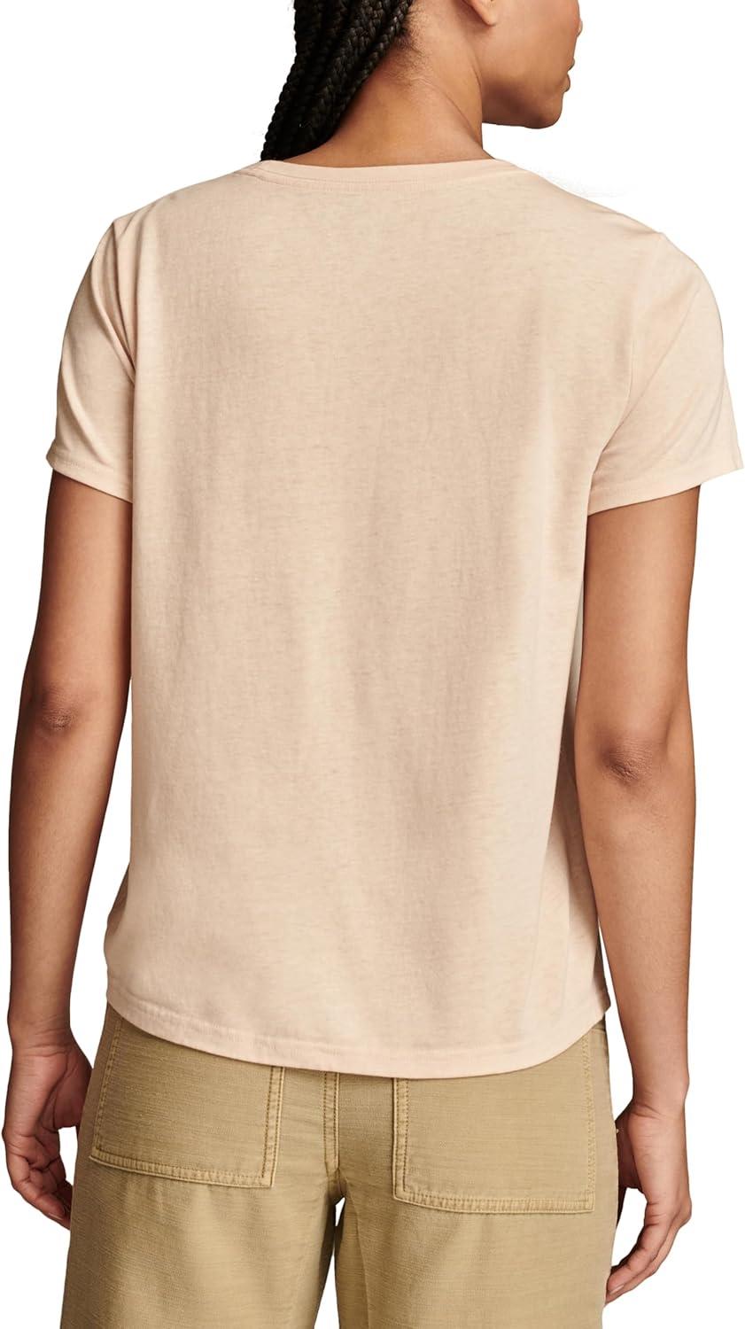 image:imageLucky Brand Womens Lucky Brand Classic Crew Neck TeeSmoke Gray