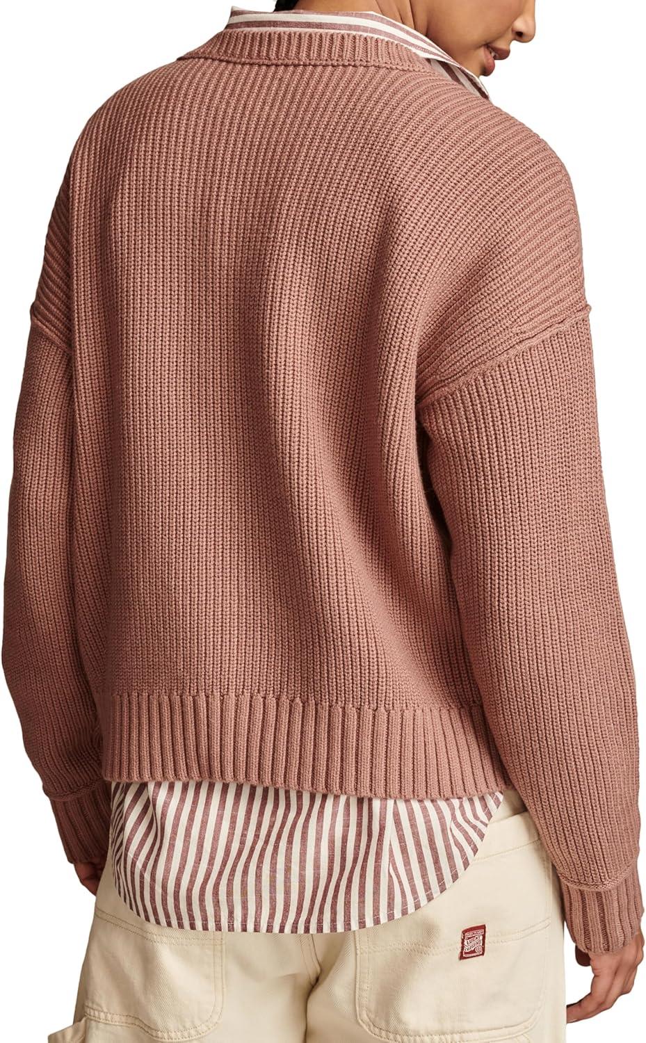 image:imageLucky Brand Womens Notch Neck PulloverBurlwood