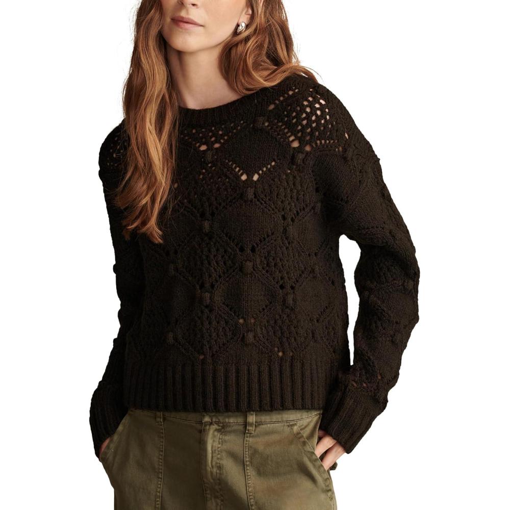 image:imageLucky Brand Womens Bobble CrewDark Black