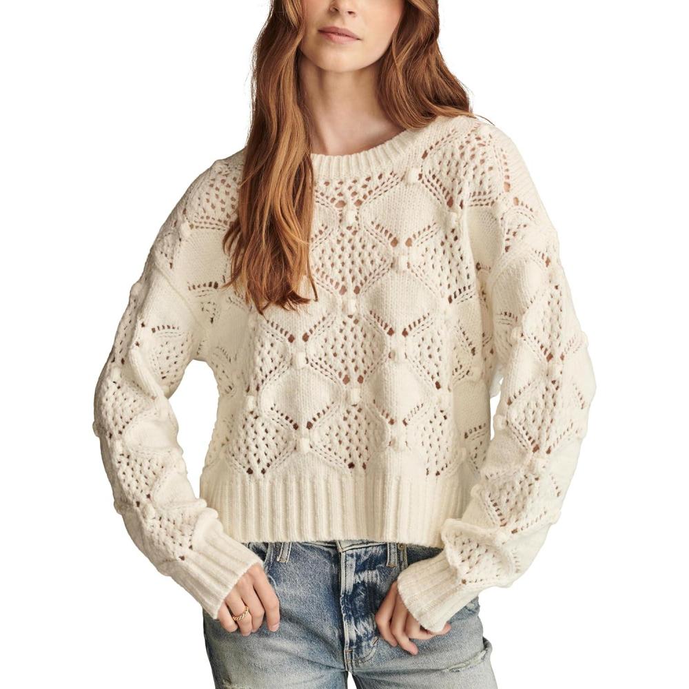 image:imageLucky Brand Womens Bobble CrewTofu