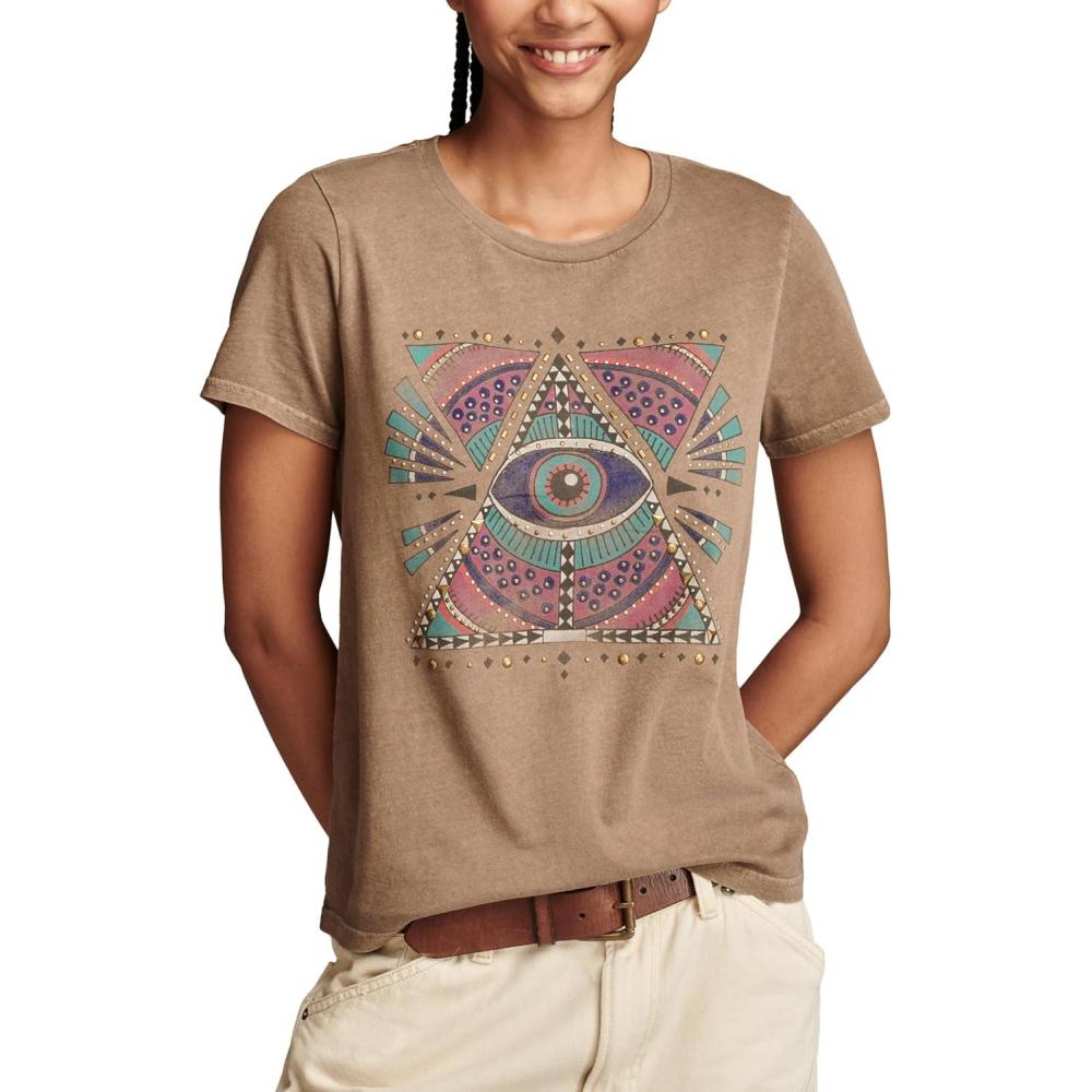 image:imageLucky Brand Womens Lucky Brand Classic Crew Neck TeeCub