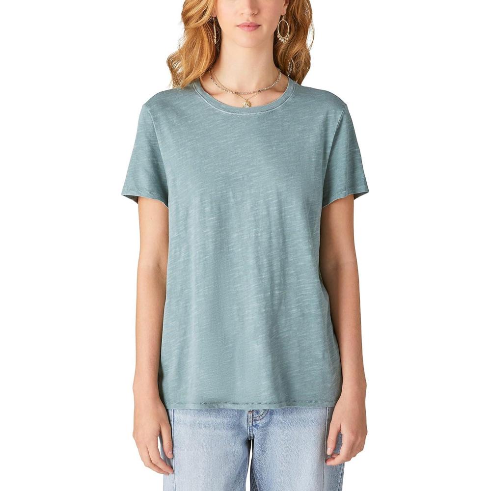 image:imageLucky Brand Womens Lucky Brand Classic Crew Neck TeeSpring Lake