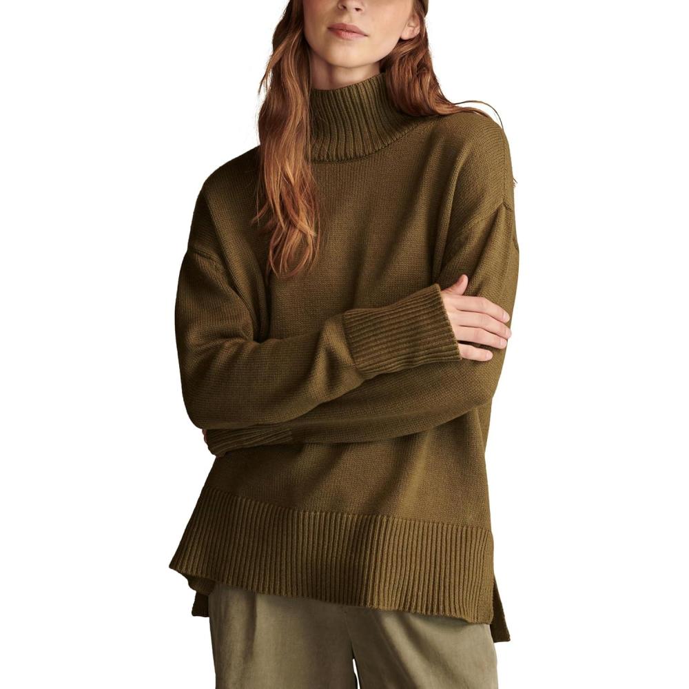 image:imageLucky Brand Womens Mock Neck TunicOlive Night