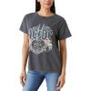 Lucky Brand Women’s ACDC Boyfriend Tee(Caviar)