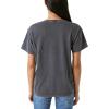 Lucky Brand Women’s ACDC Boyfriend Tee(Caviar)
