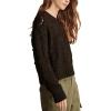 Lucky Brand Womens Bobble Crew(Dark Black)