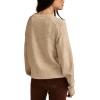 Lucky Brand Womens Cloudsoft Crew Neck Cardigan(Oatmeal Heather)