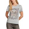 Lucky Brand Womens Lucky Brand Classic Crew Neck Tee(Blue Fog)