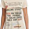 Lucky Brand Womens Lucky Brand Classic Crew Neck Tee(Egret)