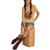Lucky Brand Womens Lucky Brand Classic Crew Neck Tee(Pale Gold)
