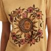 Lucky Brand Womens Lucky Brand Classic Crew Neck Tee(Pale Gold)