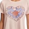Lucky Brand Womens Lucky Brand Classic Crew Neck Tee(Pale Mauve)