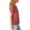 Lucky Brand Womens Lucky Brand Classic Crew Neck Tee(Pomegranate)