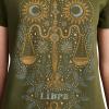 Lucky Brand Womens Lucky Brand Classic Crew Neck Tee(Rifle Green)