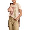 Lucky Brand Womens Lucky Brand Classic Crew Neck Tee(Smoke Gray)