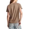 Lucky Brand Womens Lucky Brand Classic Crew Neck Tee(Walnut)