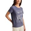Lucky Brand Womens Lucky Brand Classic Crew Neck Tee(Washed Blue)