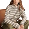 Lucky Brand Womens Mock Neck Tunic(Mhg Stripe)