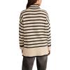 Lucky Brand Womens Mock Neck Tunic(Whitecap Grey Stripe)