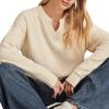 Lucky Brand Womens Notch Neck Pullover(Tofu)