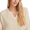 Lucky Brand Womens Notch Neck Pullover(Tofu)