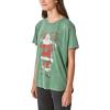 Lucky Brand Womens Santa Claus Coca Cola Boyfriend Tee(Hunter Green)