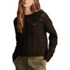 Lucky Brand Womens Bobble Crew(Dark Black)