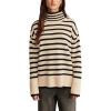 Lucky Brand Womens Mock Neck Tunic(Whitecap Grey Stripe)