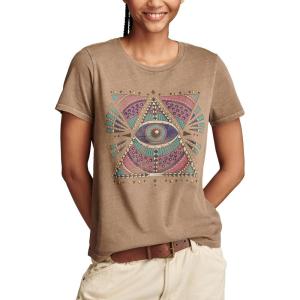 Lucky Brand Womens Lucky Brand Classic Crew Neck Tee(Cub)