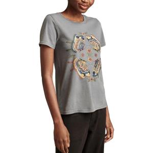 Lucky Brand Womens Lucky Brand Classic Crew Neck Tee(Dark Slate)