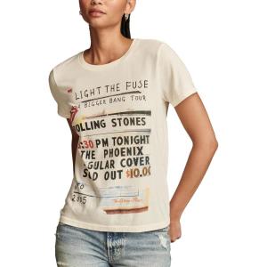 Lucky Brand Womens Lucky Brand Classic Crew Neck Tee(Egret)