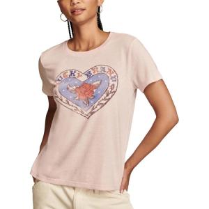 Lucky Brand Womens Lucky Brand Classic Crew Neck Tee(Pale Mauve)