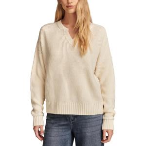 Lucky Brand Womens Notch Neck Pullover(Tofu)