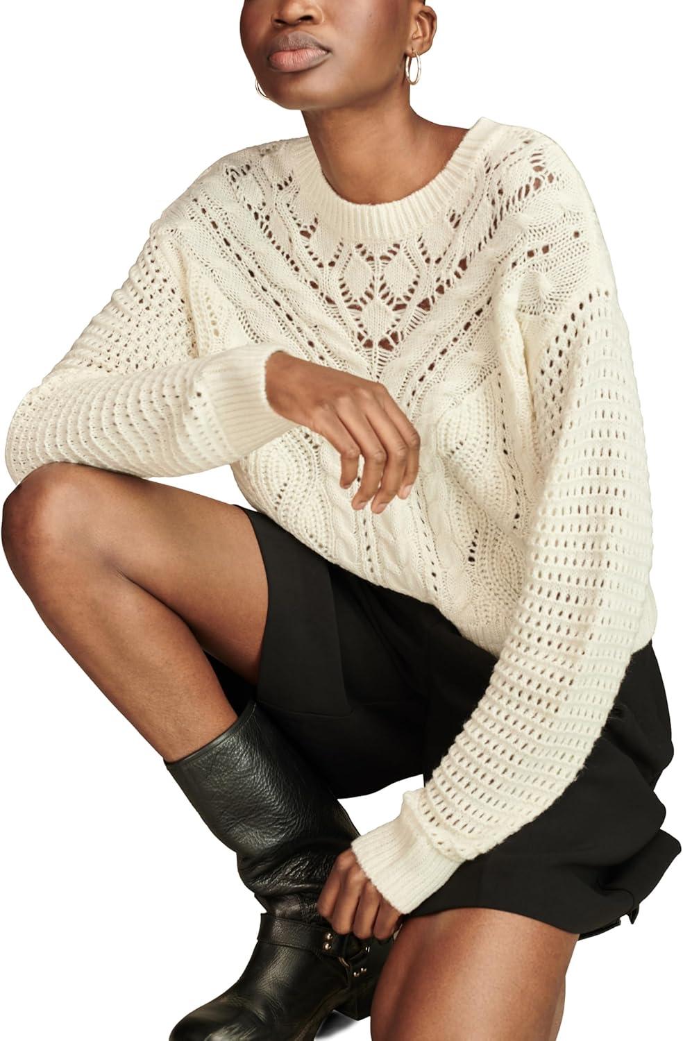 image:imageLucky Brand Womens Romantic CrewTofu