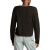 Lucky Brand Womens Romantic Crew(Dark Black)