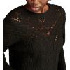 Lucky Brand Womens Romantic Crew(Dark Black)
