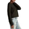 Lucky Brand Womens Romantic Crew(Dark Black)