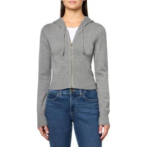 Lucky Brand womens Sweater Zip Up Hoodie(Medium Heather Grey)
